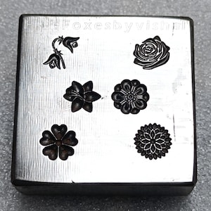 6mm impression die, multiple shot vintage, shot plate, impression dies, customized, jewelry die, charm die, jewelry making tool