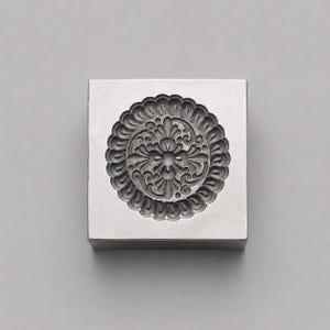 Baroque Floral Impression Die | Silver & Copper Jewelry Press Tool