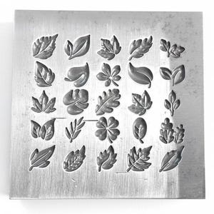 Leaf  Shot Plate | Tool Steel Stamping Die for Jewelry Making | Stamping Blank | Jewelry making tool| Metal Die| Silversmith