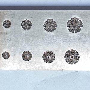 Foto de flor vintage | Prato de foto de flor | Matrizes de impressão | Personalizadas | Matriz de joalheria | Matriz de berloque | Ferramenta para fazer joias | Matriz de metal | Ourivesaria