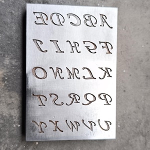 Alphabetic Die | shot plate | Impression Dies |Concho Die | Vintage Die | Jewelry Tool | Metal Die | shot plate for jewelry | die for press