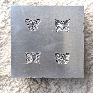 Butterflies Shot Plate | Multiple shot vintage | Short Plate | Impression Dies | Customized | Jewelry die | Charm Die | Jewelry making tool