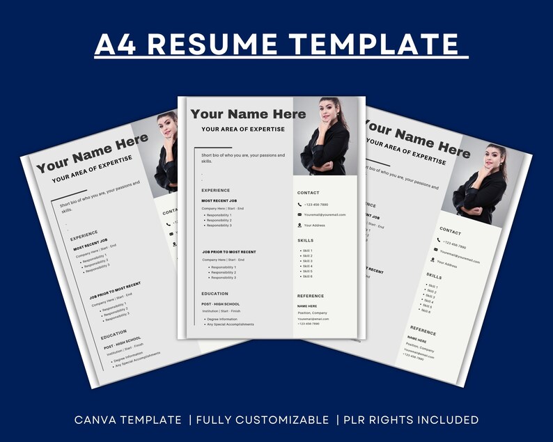 CV TEMPLATE Resume Word. Professional Resume Template. Minimalist