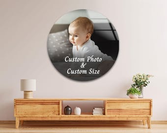 Impresión fotográfica personalizada en vidrio templado, arte de pared personalizado