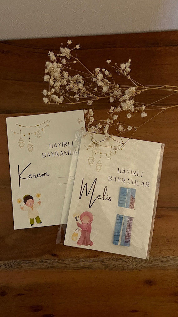 Geschenkkarte Bayram I Eid I Ramadan I Hayirli Bayramlar I personalisiert