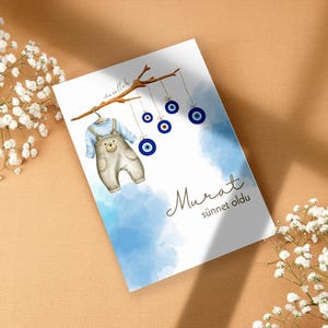 Masallah - Sünnet Karti - biglietto personalizzato - circoncisione
