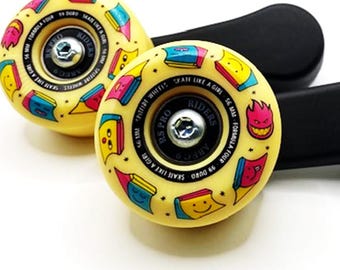 VW T4 T5 Custom Skateboard Wheel Winders Window Transporter Van Golf Skoda Retro Skate Ramp