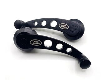 Landrover Defender 90 110 Black Aluminium Window Winder Crank Handles Alloy