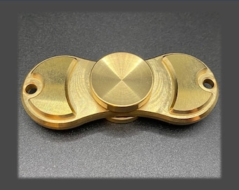 Solid Brass Fidget Spinner Including R188 Si3N Hybrid Ceramic Bearing Complete with presentation box