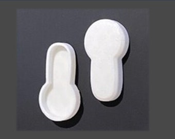2 x RS Pro Flexible Rubber Keyhole Lock Covers Draft Excluder Push Fit Cap Easy Install No Tools Required