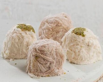 Turkish Floss Halva, Pismaniye, Vanilla and Cacao Flavor Floss Halva, Turkish Cotton Candy, Turkish Gift,  Traditional Cotton Dessert