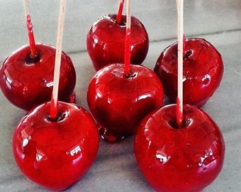 Traditional Red Candy Apples, Homemade Candy Apples, Candy Apple, Healthy Snacks, Vegan Snacks, Healthy Gift