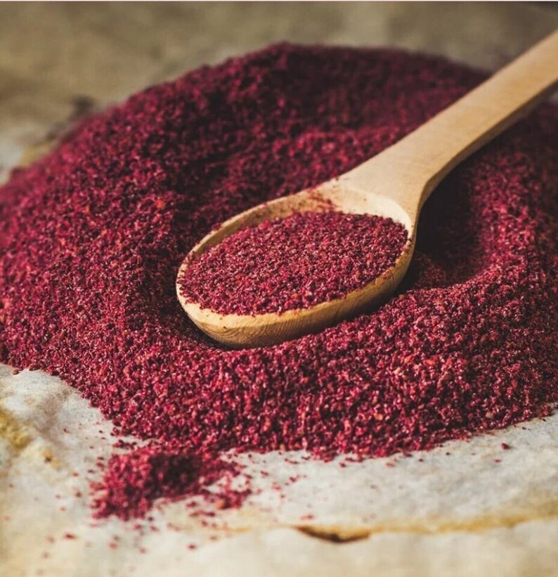 Turkish Organic Sumac Ground, Sumac Spice, Organic Sumac Seasoning