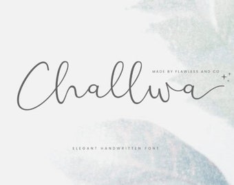 Challwa Font, Handwritten Stylish Fonts, Cursive Calligraphy Fonts, Brush Crafting Fonts, Branding Fonts, Fonts for Cricut