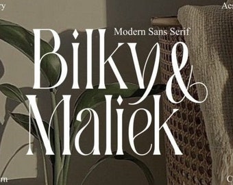 Bilky Maliek Font, Handwritten Font, Casual Font, Retro Font, Calligraphy Font, Classic Font, Elegant Font, Procreate Font, Brand Font