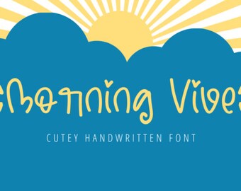 Morning Vibe Font, Script Font, Branding Font, Handwritten Font, Swash Font, Cricut Font, Beautiful Font, Display Font, Font for Canva