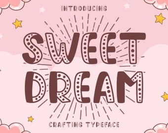 Sweet Dream Bold Font, Display Font, Chunky Font, Modern Calligraphy Font, Classic Font, Procreate Font, Street Font, Logo Font
