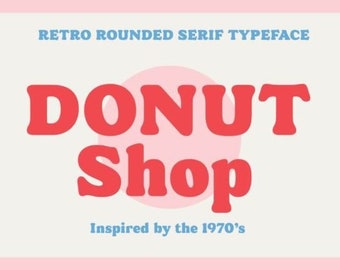 Donut Shop Font,, Display Font, Script Font, Wedding Font, Modern Font, Branding Font, Cricut Font , Font For Logo, Wedding Invitations Font