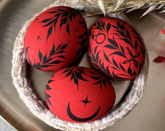 Ostara Dekorationen, Ostereier, Bemalte Eier, Frühling Altar Dekor