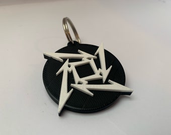 Metallica logo keychain