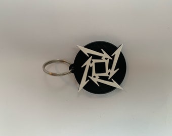 Metallica logo keychain