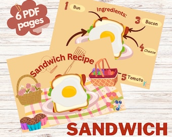 Build A Sandwich Activity | Montessori DIY Printable (PDF) 50% OFF