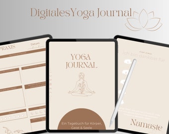 Digital Yoga Planner, Wellness Planner, Gratitude Journal, Spiritual Journal, Self Love Planner, Diary Goodnotes, iPad Planner