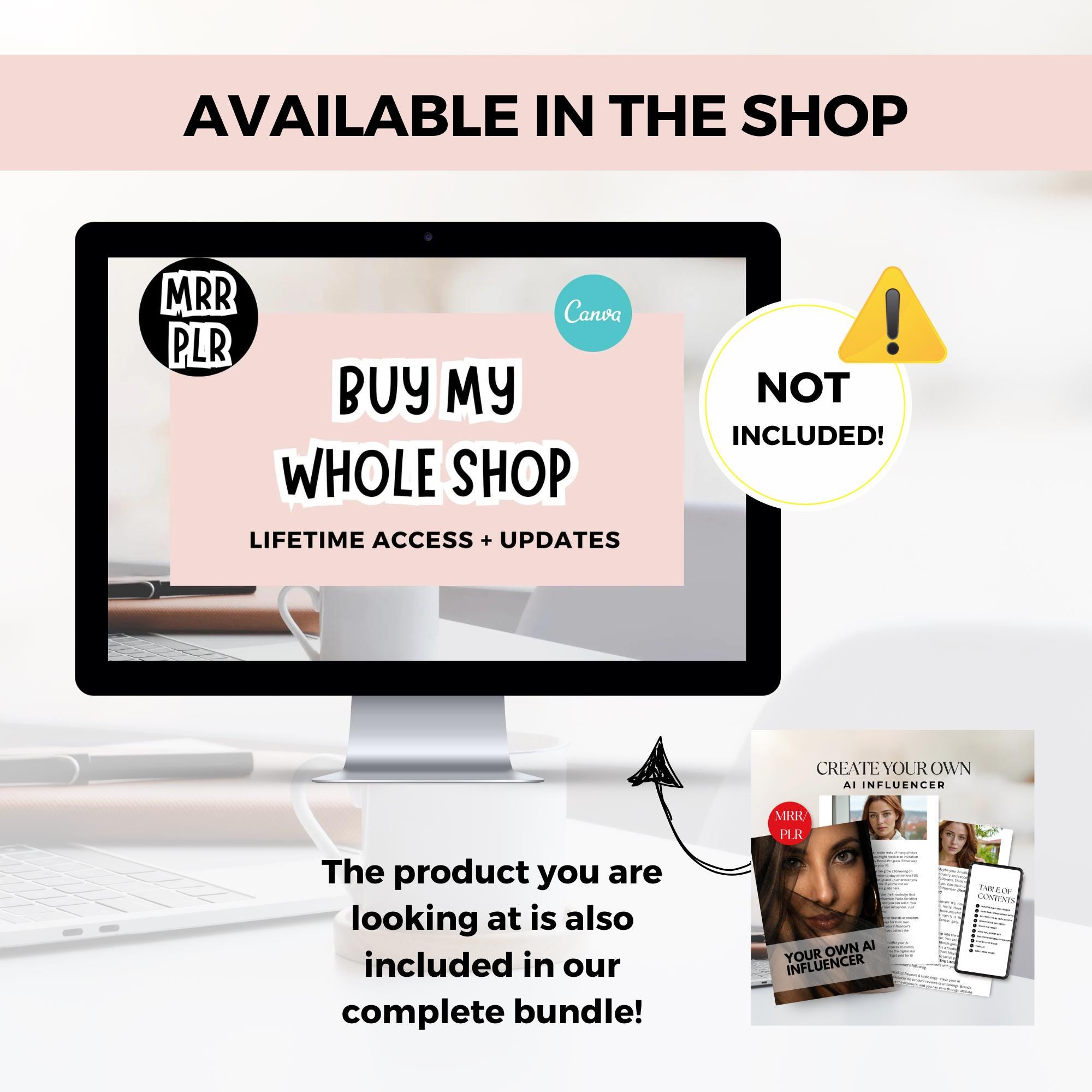 AI Influencer Guide Create Your AI Twin PLR Guide Canva Template ...
