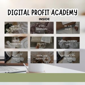 Digital Profit Academy Online Business Community, Digital Marketing, AI Course, Etsy, Digital Products, Side Hustle and Passive income. image 2