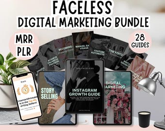 28 Faceless digitale marketing resell ebook, handleidingen mrr plr ebooks producten, Faceless marketing master resell right, Instagram reels