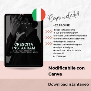 Guida Instagram Faceless – scopri come scegliere la nicchia, ottimizzare il profilo, creare contenuti e far crescere la tua community in italiano con PLR MRR incluso