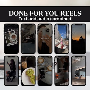 30 Done-For-You Reels Bundle – Faceless Marketing, Digital Marketing, MRR, Ready-to-Post Videos & Captions, Text and audio combined