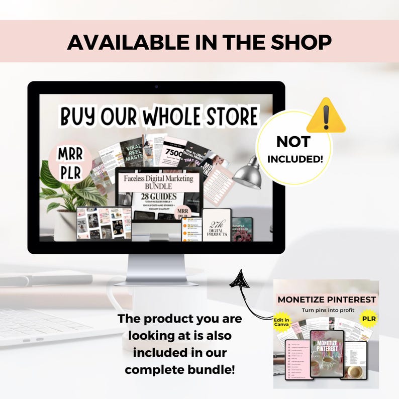 Gids voor het geld verdienen met Pinterest + 100 esthetische Pinterest-sjablonen | e-book-verkooprechten, PLR, Pins omzetten in winst, digitale marketing van Pinterest afbeelding 4
