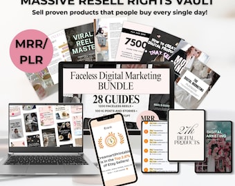 All In One PLR Bundle top selling digital products Canva Templates, PLR digital products Ebooks Faceless Marketing Passive Income