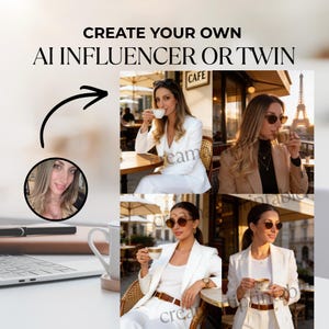 Przewodnik dla influencerów AI Utwórz swój przewodnik PLR dla AI Twin, szablon Canva, ebook dla influencerów, przewodnik dla twórców treści AI, prawo do odsprzedaży produktu cyfrowego zdjęcie 2