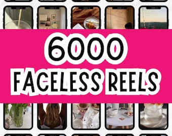 6000+ Aesthetic Faceless video Reels, done for you reels faceless, social media marketing reels, reels plr mrr rights,