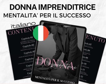 Unternehmerin – Die richtige Denkweise für den Erfolg | PLR/MRR Digitalleitfaden mit Weiterverkaufsrechten, Italienisches PLR