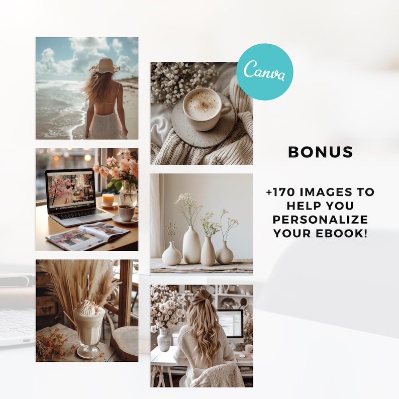 50 pages Ebook template editable canva plr ebook digital marketing lead magnet , Coaching Template, Course Workbook mrr plr resell right image 3