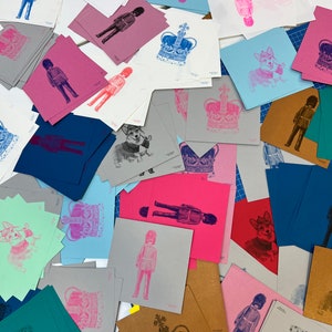 Handmade original London themed postcards / prints