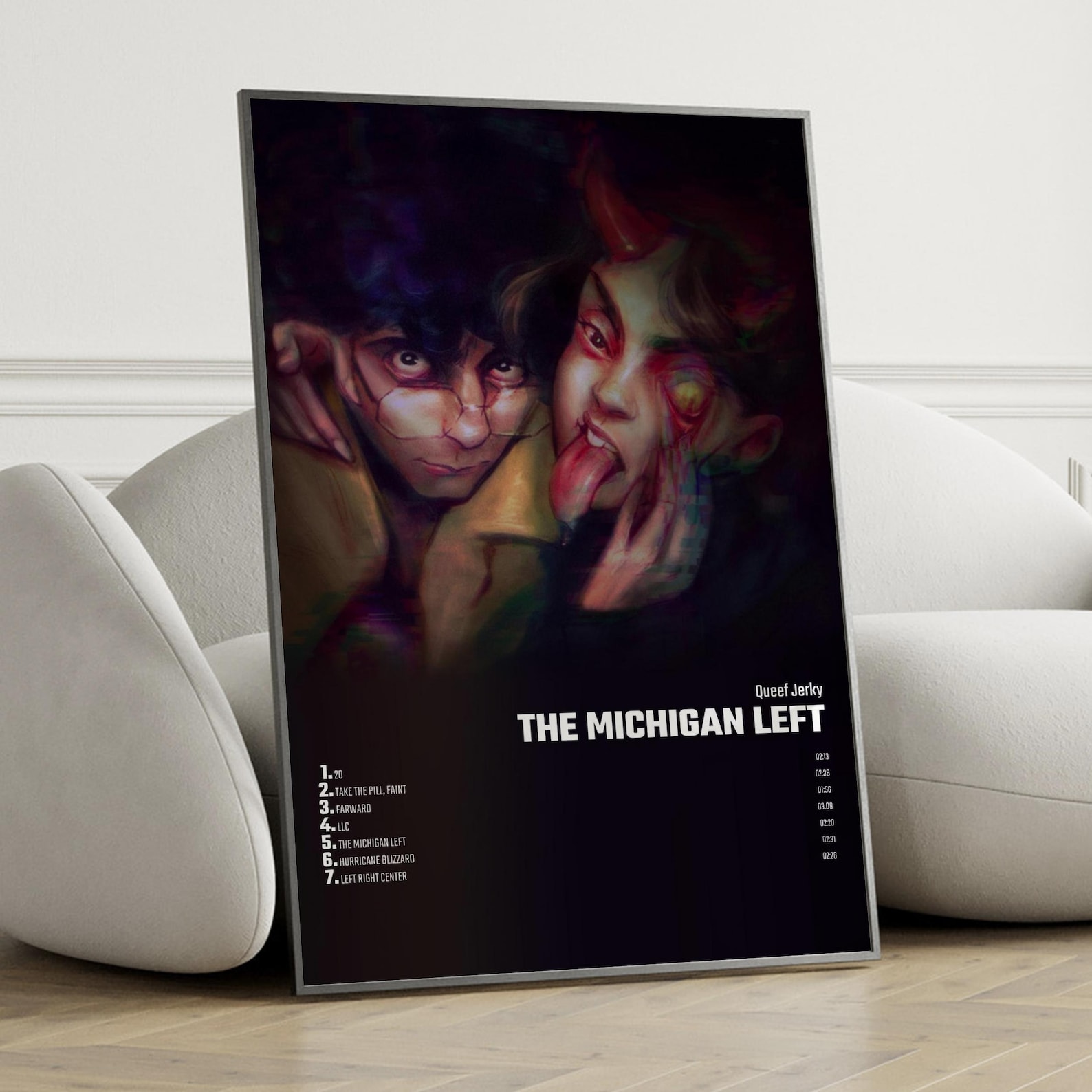 Queef Jerky the Michigan Left Album Cover Poster Wall Art, Queef Jerky