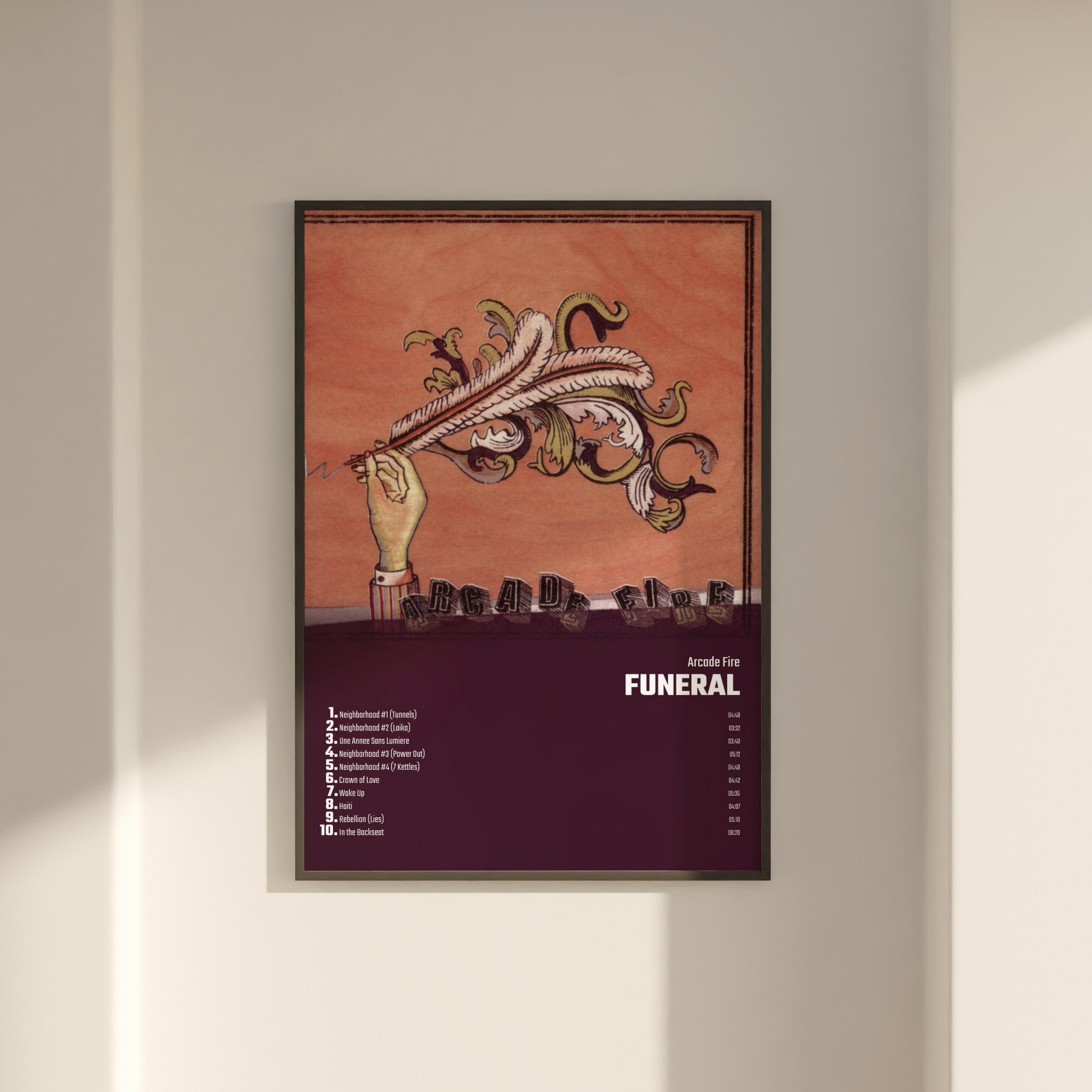 Arcade Fire Funeral Album Cover Poster Wall Art, Arcade Fire, Funeral