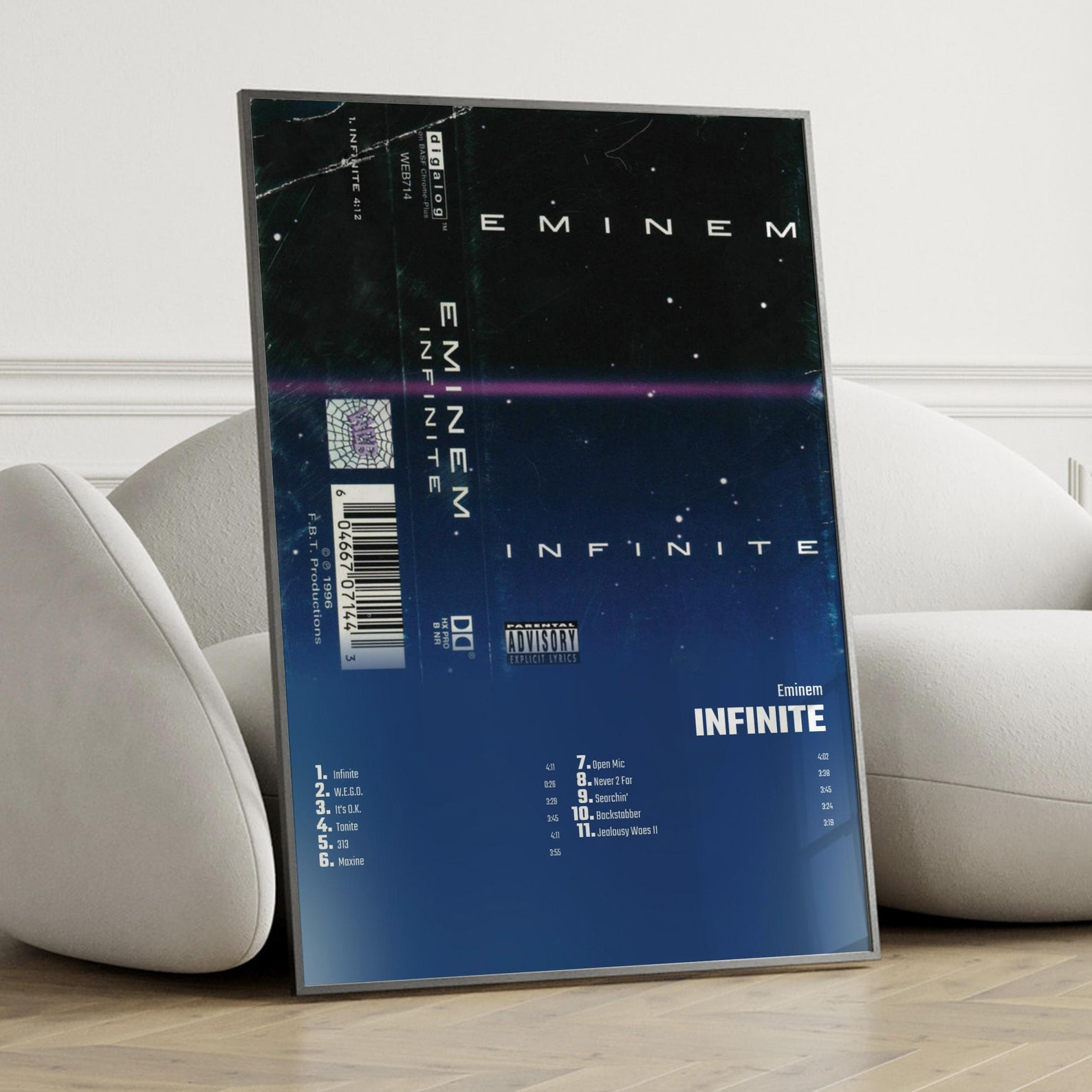 Eminem Infinite Album Cover Poster Wall Art, Eminem, Infinite Etsy