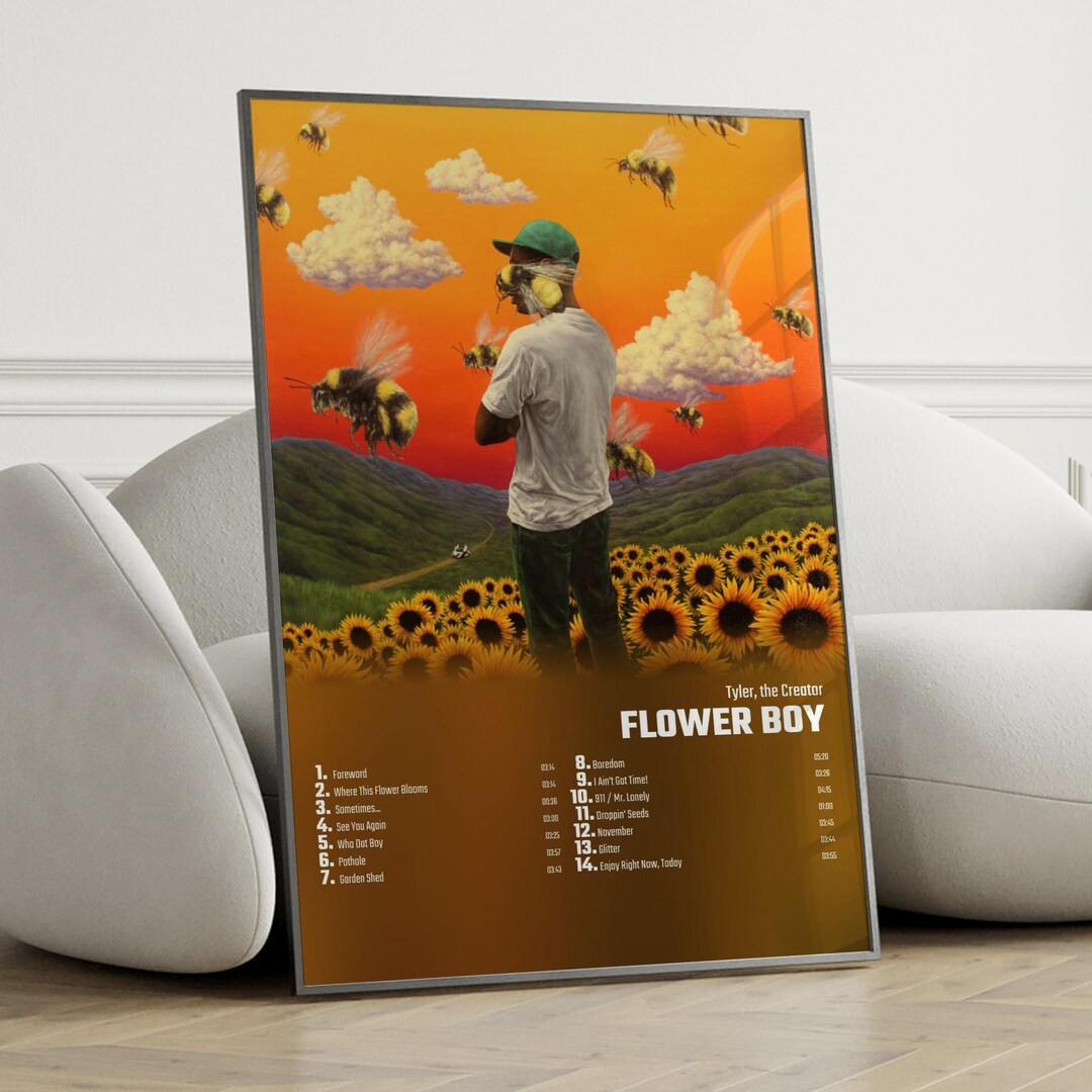 Tyler the Creator Flower Boy Album Cover Poster, Wall Art, Tyler the
