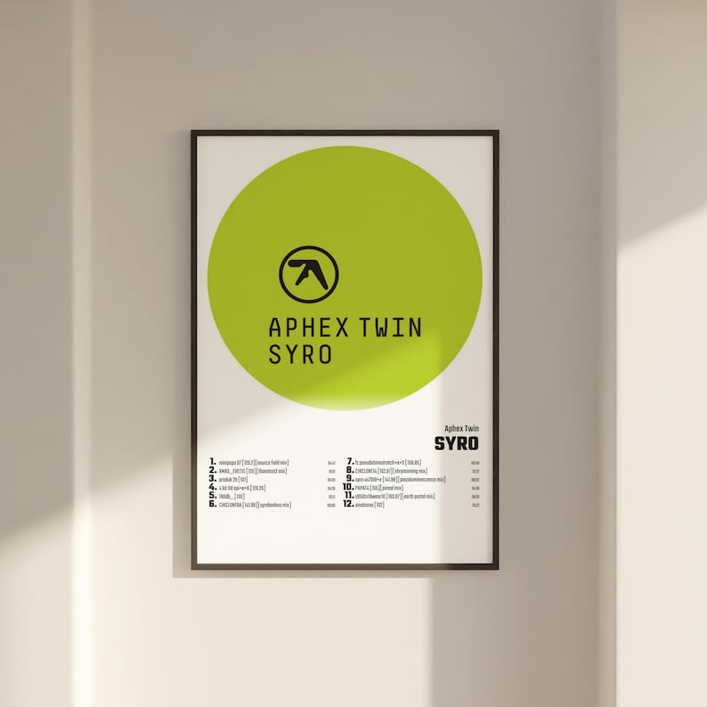 Aphex Twin Syro Album Cover Poster Wall Art, Aphex Twin, Syro Etsy