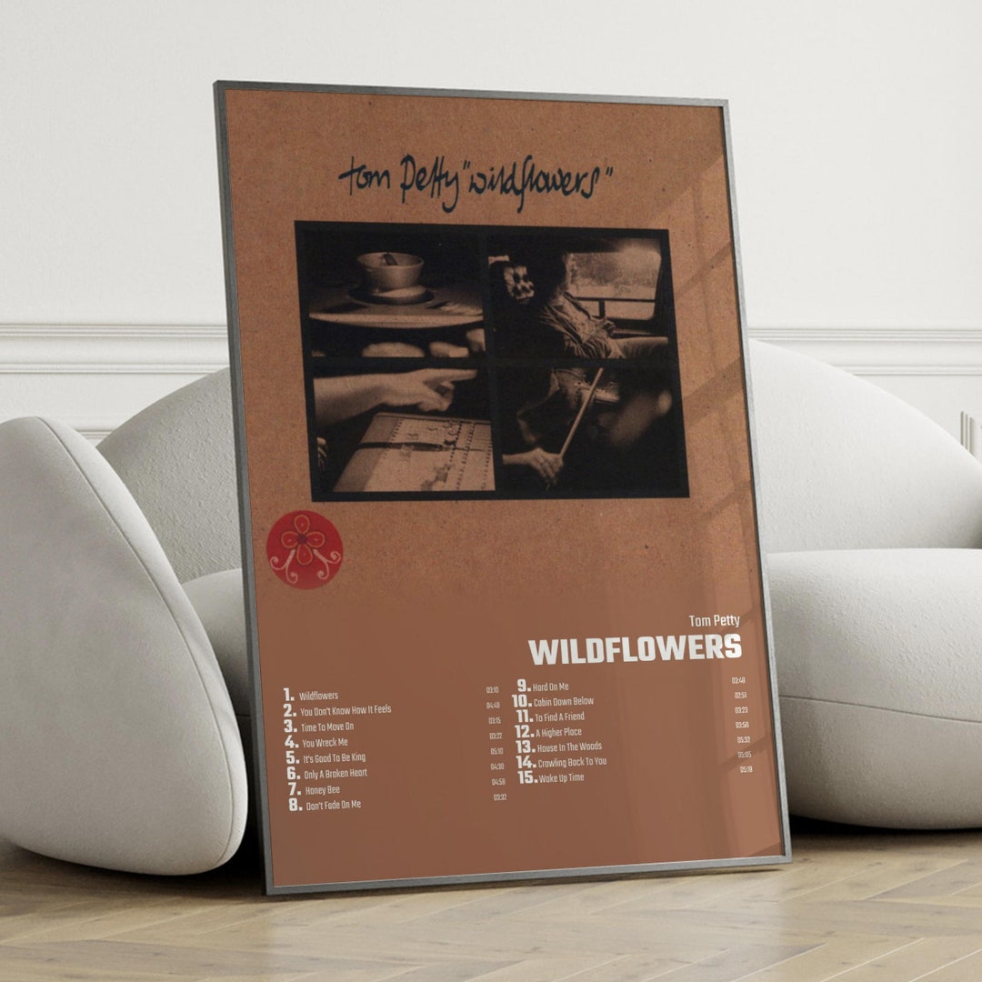Tom Petty Wildflowers Album Cover Poster Wall Art, Tom Petty