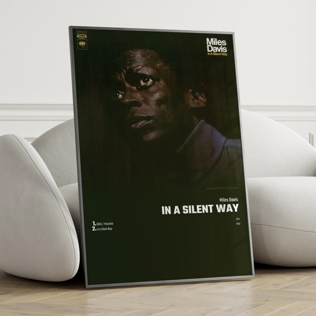 Miles Davis in A Silent Way Album Cover Poster Wall Art, Miles Davis, in A Silent Way Etsy