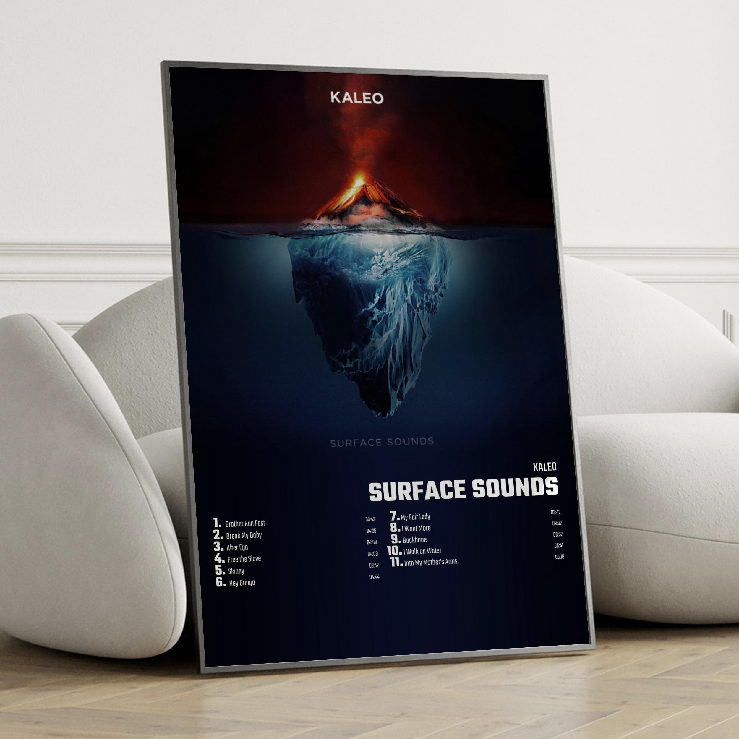 Kaleo Surface Sounds Album Cover Poster Wall Art, KALEO, Surface Sounds
