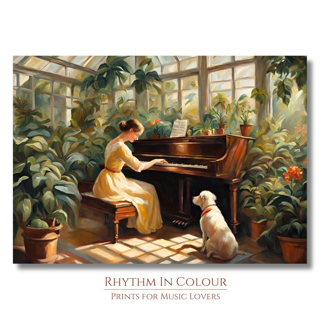 Piano Print Mid Century Music Poster Gift For Pianist Piano Wall Art Piano Print Mid Century Music Poster Gift For Pianist Piano Wall Art