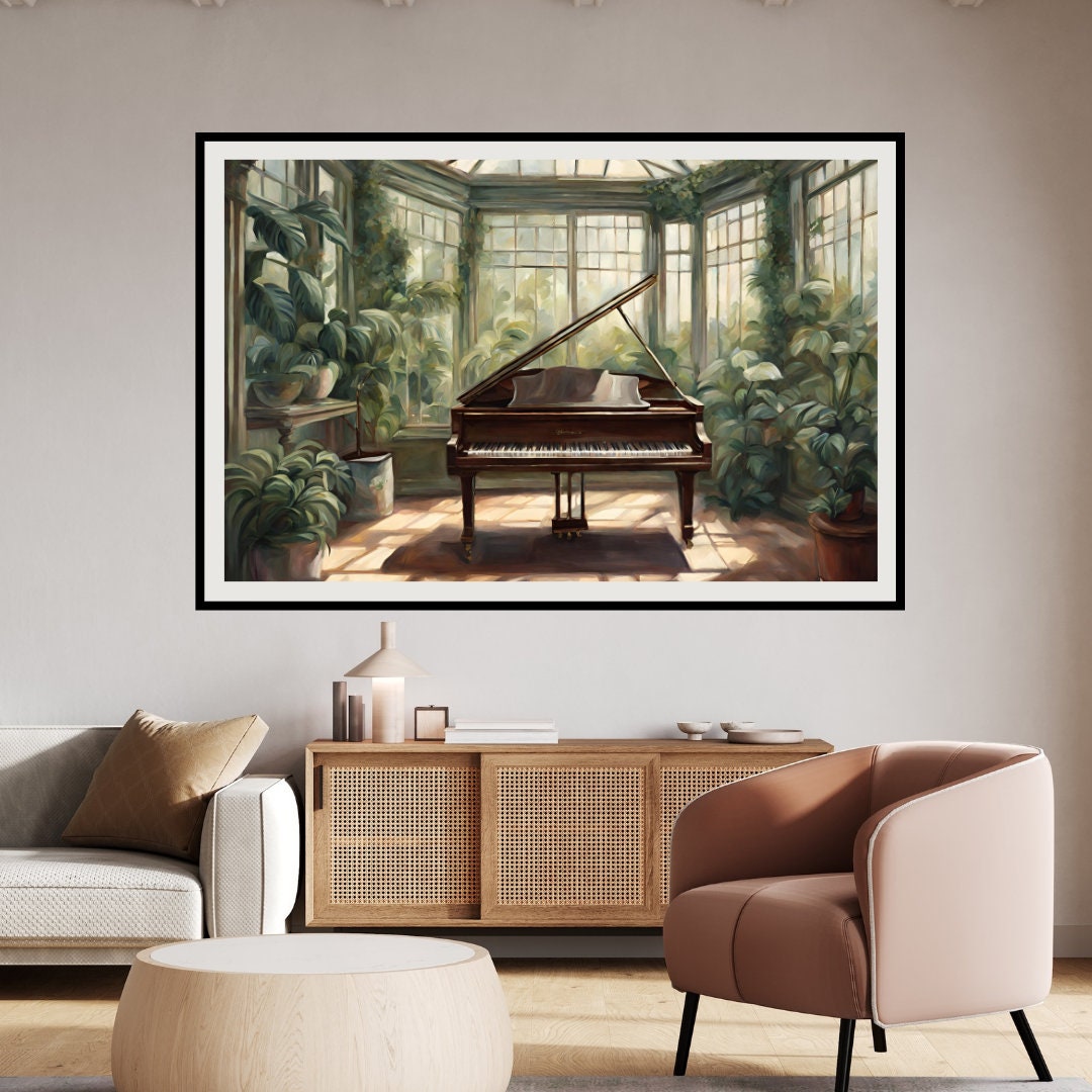 Piano Print Mid Century Music Poster Gift For Pianist Piano Wall Art Piano Print Mid Century Music Poster Gift For Pianist Piano Wall Art