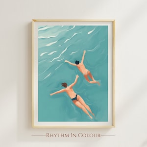 Wild Swimming Print Swim Wild Poster Cold Water Swimming Print Into The Water I Go Print Gift for Wild Swimmer Skinny Dip Print Home Decor